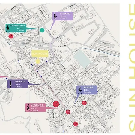 Sun House 4 Center Airconditioned Apartment Villasimius